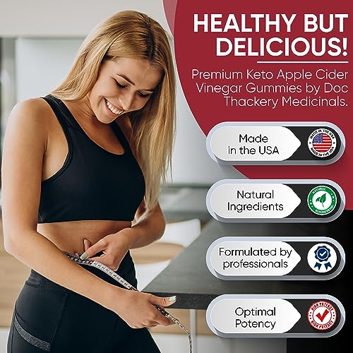 Doc Thackery Apple Cider Vinegar Gummies 1000mg Plus Per Serving, from The Mother Doc ThackeryUS supplements