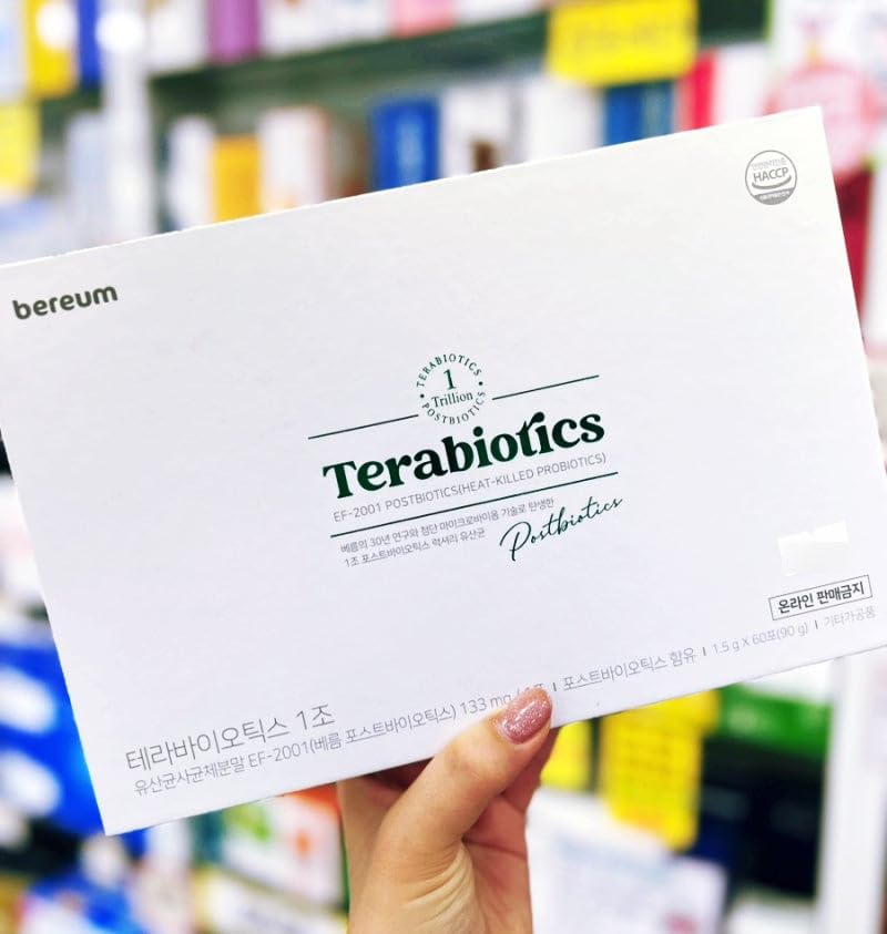 Terabiotics® 1 Trillion Postbiotic Stick – 2-Month Supply (60 Sticks / 20 per Box × 3 Boxes) – Heat-Treated EF-2001, Shelf-Stable, No Refrigeration Needed (20) SEOULIFEAu supplements