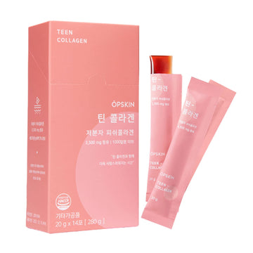 OPSKIN Teen Collagen 14 Pieces, Hydrolysed Marine Collagen Jelly, Grapefruit Flavour Gummy Sticks OPSKINAu supplements