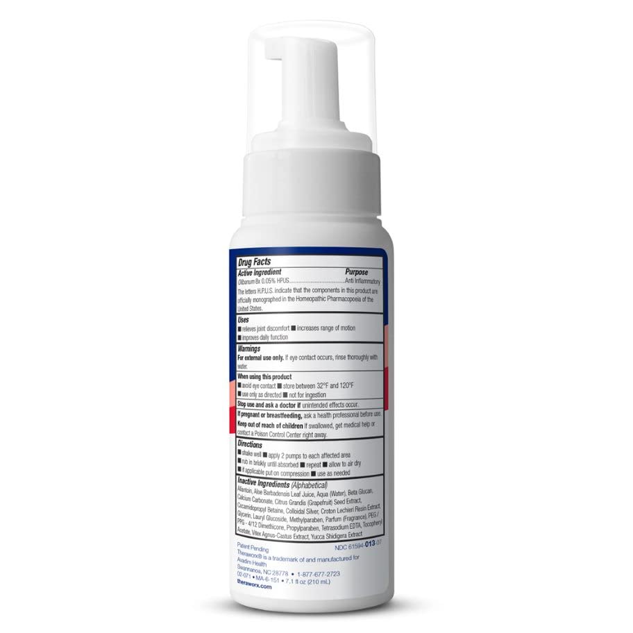 Theraworx Fast-Acting Joint Relief Foam Joint Discomfort & Inflammation Relief - 7.1 oz - 1 Count TheraworxAu supplements