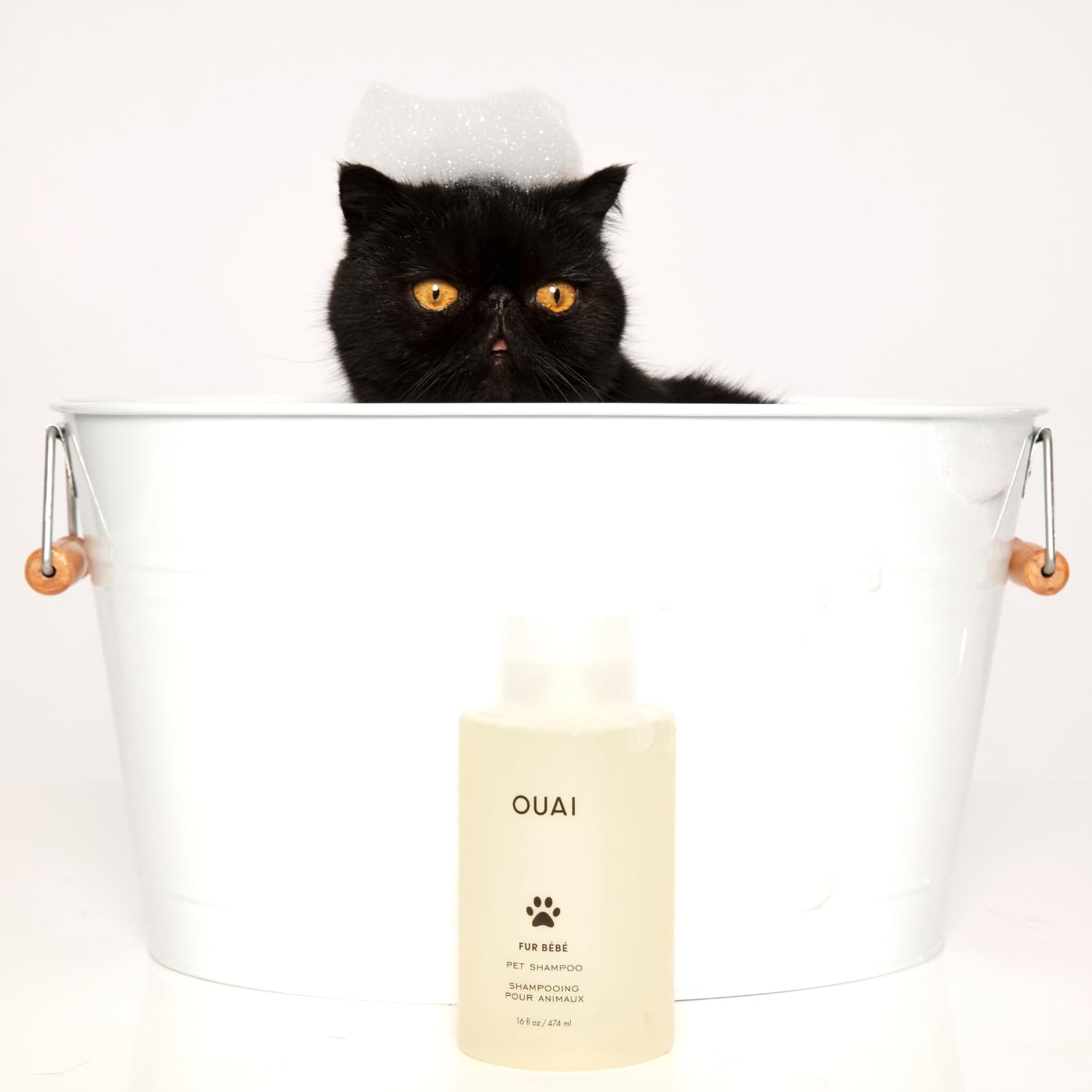 OUAI Fur Bébé Pet Shampoo, Mercer Street Scent - Dog Shampoo and Coat Wash for Hydrating, Cleansing and Adding Shine - Pet Supplies by OUAI (16 Fl Oz) OUAIAu supplements
