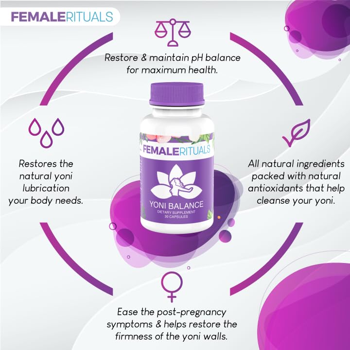FEMALE RITUALS Yoni Balance Vaginal Tightening Pills 30 Pack - Vaginal Rejuvenation & Vagina Moisturizer FEMALE RITUALSAu supplements