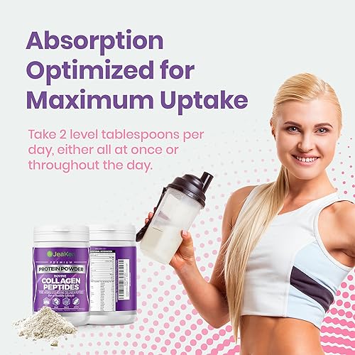 JeaKen - Unflavored Collagen Peptides Powder from Grass-Fed Bovine Sources - Sugar-Free Hydrolyzed Collagen JeaKenAu supplements