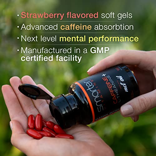 200mg Caffeine Pills - MCT Oil from 100% Coconuts + 100mg L-Theanine, Advanced Energy SmarterVitaminsAu supplements