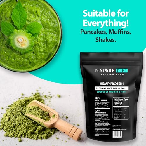 Nature Diet - Hemp Protein 1000g , Vegan , Protein Powder , Plant-Based Nature DietUS supplements
