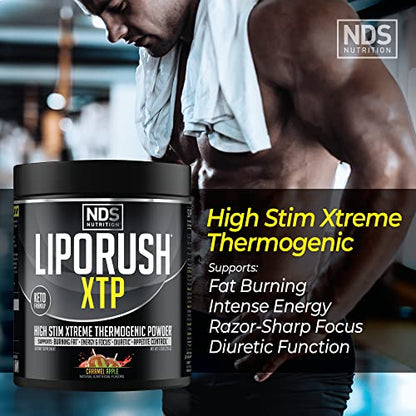 LIPORUSH NDS Nutrition XTP Thermogenic Fat Burner with L-Carnitine - Energy LIPORUSHUS supplements
