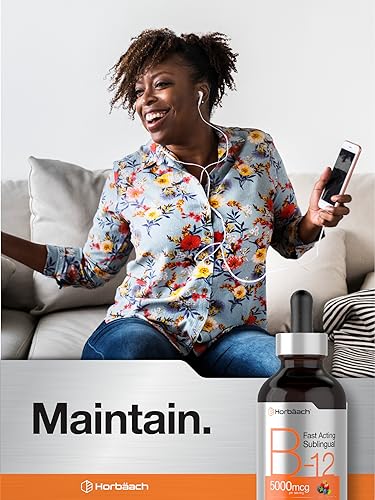 B-12 | 5000mcg | 4oz | Natural Berry Flavor Fast-Acting Sublingual Liquid Vitamin HorbäachAu supplements