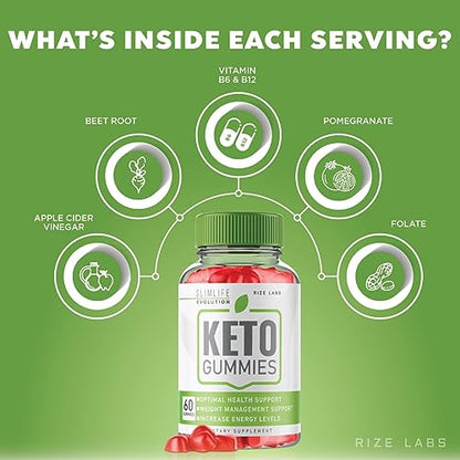 (3 Pack) SlimLife Keto Gummies, SlimLife Evolution Keto Gummies for Advanced Weight Loss rize labsUS supplements