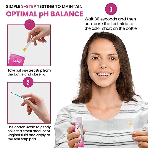5-Minute Vaginal pH Test Kit for Women - 50 Premium-Quality Vaginal Heath pH Test Strips Included Leaping LynxAu supplements