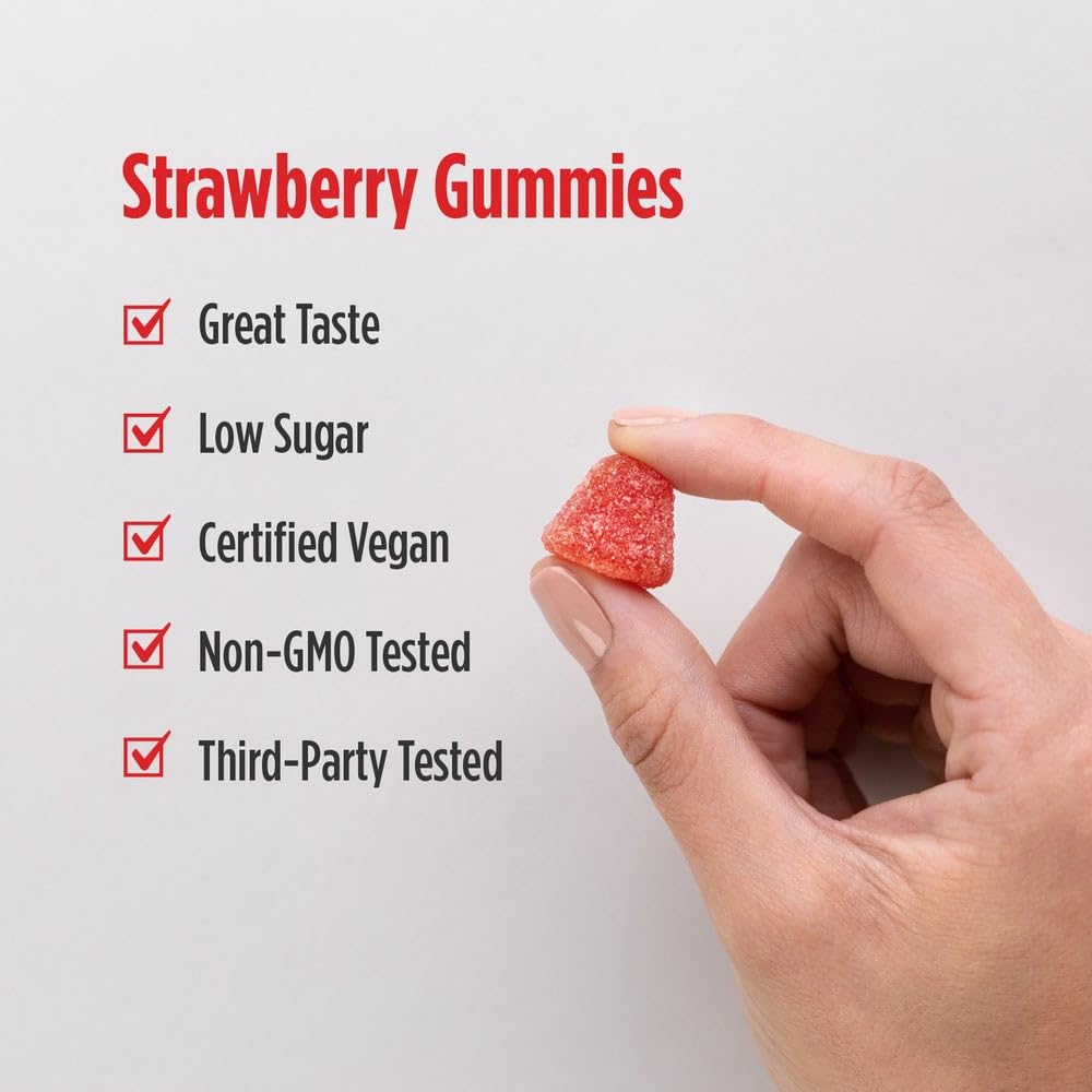 Nordic Naturals CoQ10 Gummies, Strawberry - 60 Gummies - 100 mg Coenzyme Q10 (CoQ10) - Great Taste - Heart Health, Cellular Energy Production, Antioxidant Support - Non-GMO, Vegan - 60 Servings Nordic NaturalsAu supplements
