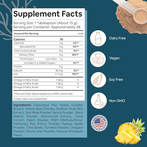 Atlantic Naturals Sea Moss 7 Day Colon and para Cleanse | Detox, Gut Health and Intestinal Atlantic NaturalsAu supplements