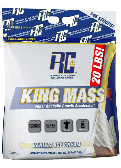 Ronnie Coleman Signature Series King Mass XL Mass Gainer Protein Powder, Muscle Gainer Ronnie Coleman Signature SeriesUS supplements