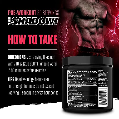 JNX SPORTS The Shadow! 350mg of Caffeine Hard Core Preworkout -Electric Energy JNX SPORTSAu supplements