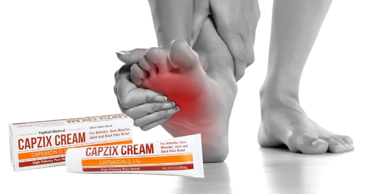 Capzix Cream for Pain Relief 2 OZ Capsaicin .1% High Potency/ Maximum Strength CAPZIX CREAMAu supplements