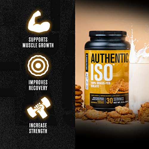 Authentic ISO Grass Fed Whey Protein Isolate Powder - Low Carb, Non-GMO Muscle Jacked FactoryUS supplements