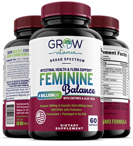 Feminine Balance Complex | Candida Support | Oregano & Caprylic Acid Blend grow vitaminUS supplements