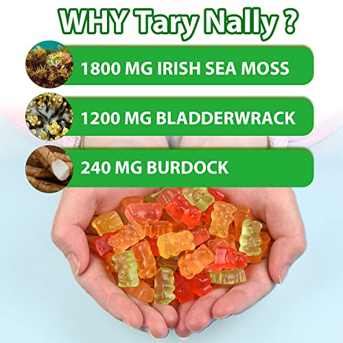 Tary Nally Sea Moss Gummies, Organic Irish Sea Moss Gummies for Adults & Kids Tary NallyUS supplements