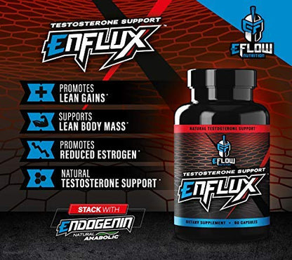 eFlow Nutrition Enflux Natural T Support with KSM-66 Ashwagandha - Supplement eFlow NutritionUS supplements