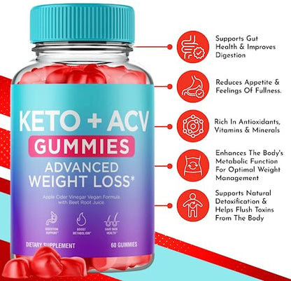 Keto Blast Gummies, Maximum Strength, Advanced Formula, 60 Capsules (3 Bottles) Huge NutraUS supplements