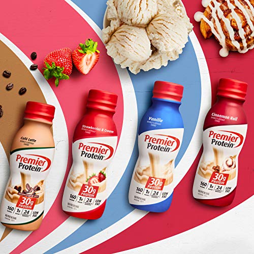Premier Protein Shake, Bananas & Cream, 30g Protein, 1g Sugar, 24 Vitamins & Minerals Premier ProteinUS supplements
