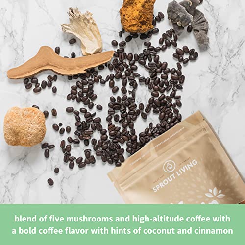 Sprout Living, Epic Protein, Plant Based Protein & Superfoods Powder, Complete Coffee Sprout LivingUS supplements