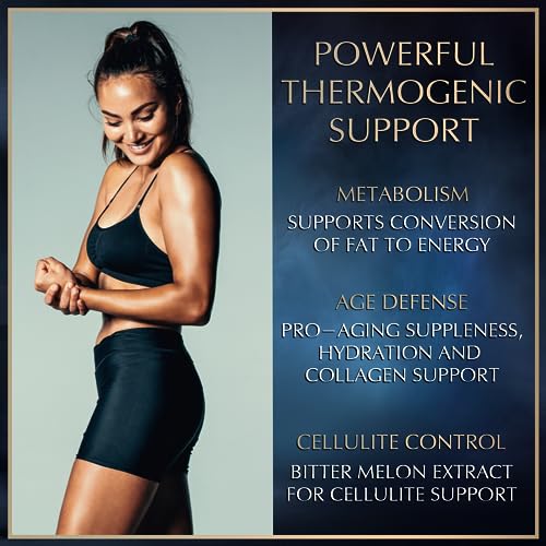 Thermogenic Hydrolyzed Collagen Burn - Hyaluronic Acid, Vitamin C, Multi Collagen Complex GranionsUS supplements