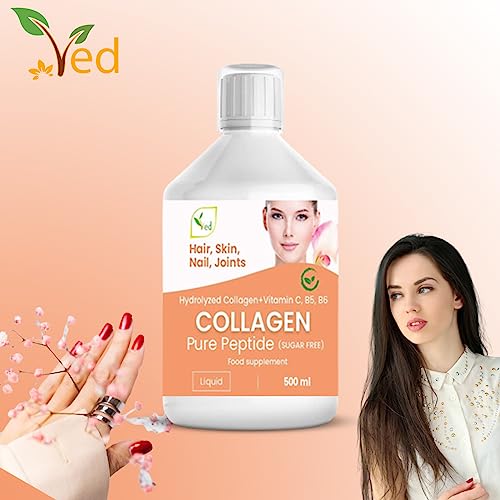 Liquid Collagen Peptides Supplement, Faster Absorption Dietary Hydrolyzed Drink VedAu supplements