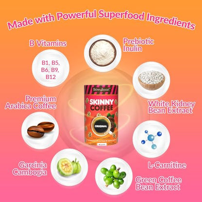 Skinny Boost Skinny Coffee- (Unflavored) Instant Sticks Made with Arabica Coffee, Garcinia SkinnyBoostUS supplements