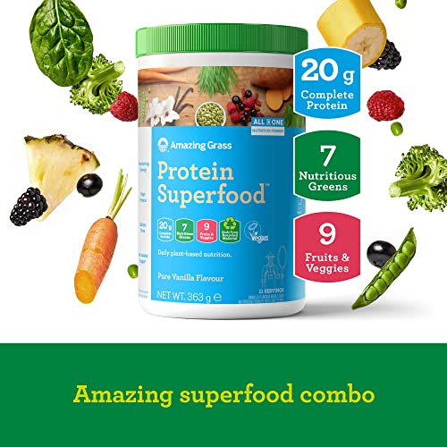 Amazing Grass Protein Superfood, Organic Vegan Protein Powder with Fruit and Vegetables Amazing GrassAu supplements