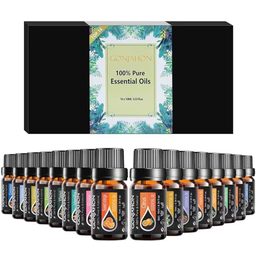 KMSCO Essential Oils Set -Top 16(0.33Fl Oz) Organic Plant Natural Fragrance Scents Blends Oil KMSCOAu supplements