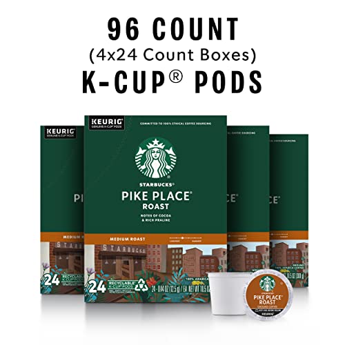 Starbucks K-Cup Coffee Pods—Medium Roast Coffee—Pike Place Roast for Keurig StarbucksUS supplements