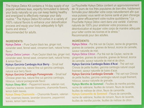 Hyleys Detox Tea 14 Days Kit - 42 Tea Bags - Herbal Supplement - Mother's Mother's Day HYLEYSUS supplements