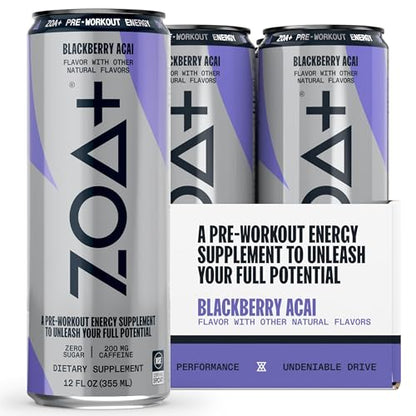 ZOA+ Pre-Workout Sugar Free Energy Drink, Orange Grapefruit - NSF Certified for Sport ZOAUS supplements