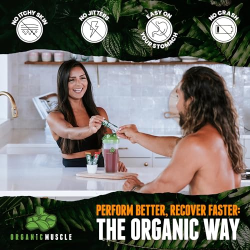 Organic Muscle Superfood Pre Workout Powder for Men & Women, Passionfruit Guava Organic MuscleAu supplements