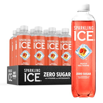 Sparkling Ice, Peach Nectarine Sparkling Water, Zero Sugar Flavored Water, with Vitamins Sparkling ICEUS supplements
