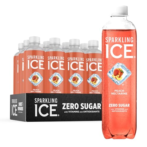 Sparkling Ice, Peach Nectarine Sparkling Water, Zero Sugar Flavored Water, with Vitamins Sparkling ICEUS supplements