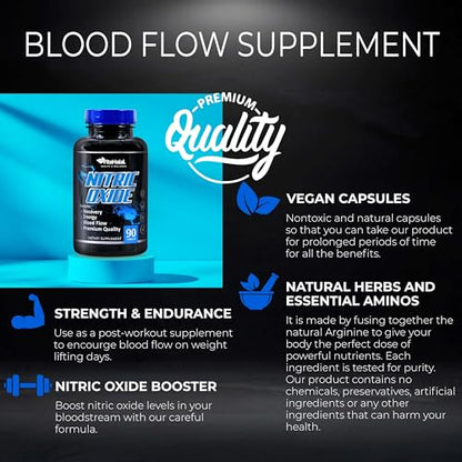 VitaHalal Nitric Oxide Supplement - Powerful Nitric Oxide Booster for Men to Support Blood VitaHalalUS supplements