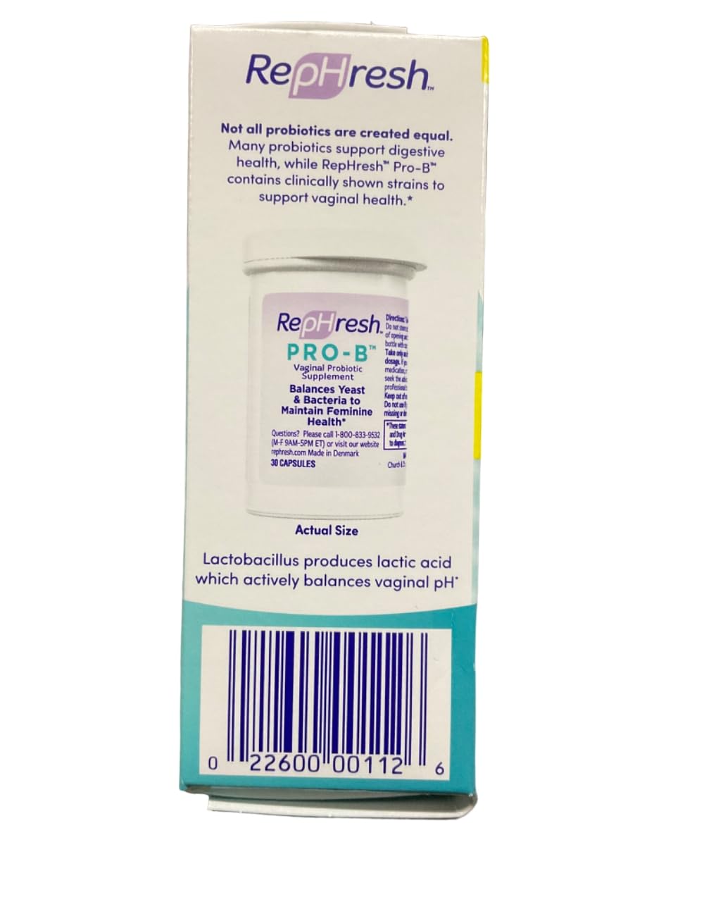 RepHresh Pro-B Probiotic Feminine Supplement FamilyValue 3Pack (30Count) My StoreAu supplements