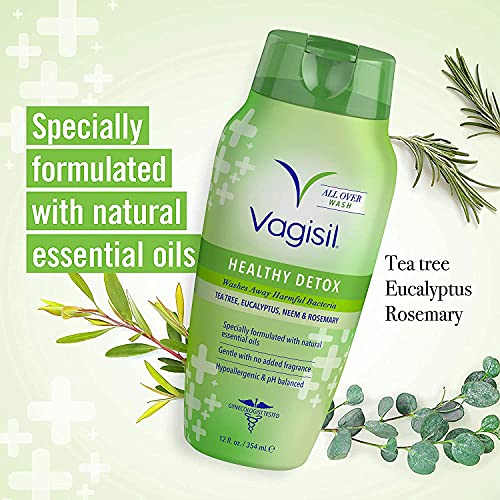 Vagisil Feminine Wash for Intimate Area Hygiene, Healthy Detox, All Over Body Wash for Women VagisilAu supplements