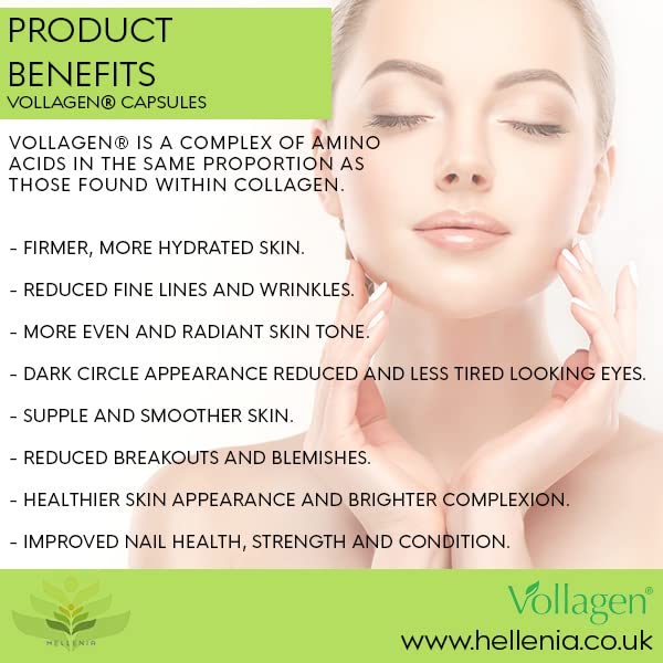 Hellenia Vollagen 500mg - 60 Capsules - Vegan Collagen HelleniaAu supplements