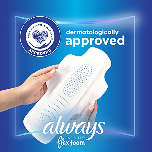 Always Infinity Feminine Pads For Women, Size 4 Overnight Absorbency, Multipack, With Flexfoam AlwaysAu supplements