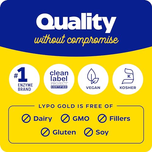 Enzymedica Lypo Gold, Digestive Enzymes for Fat Digestion, Offers Fast Acting Gas EnzymedicaUS supplements
