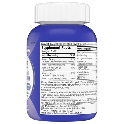 Centrum Nutrient Replenish GLP-1 Nutrition Support Multivitamin for Whole Body Health and Appearance - 180 Tablets, 6 Month Supply CentrumAu supplements