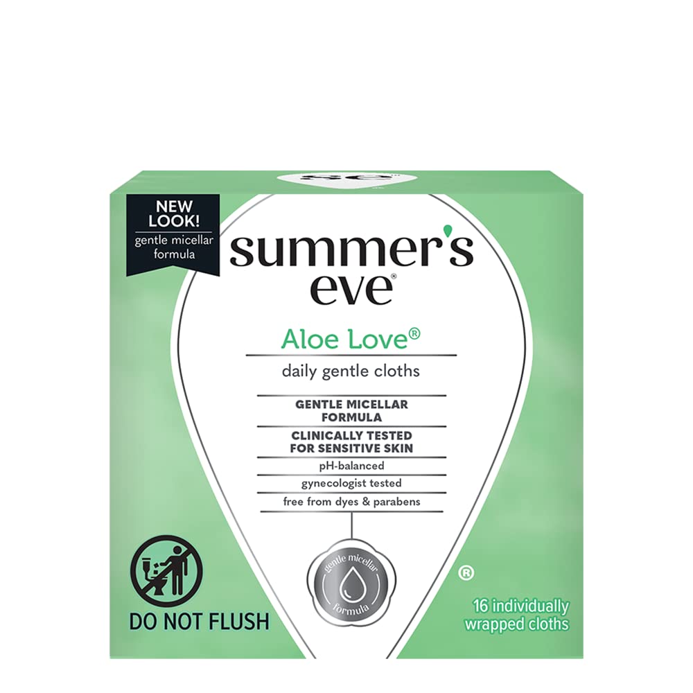 Summers Eve Cleansing Cloths 16 Count Aloe Love (6 Pack) Summer's EveAu supplements