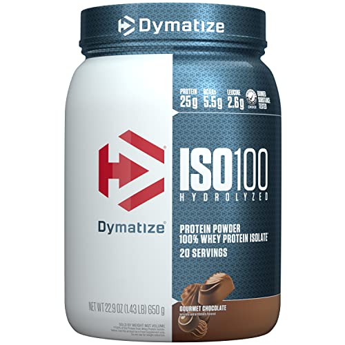 Dymatize ISO100 Hydrolyzed Protein Powder, 100% Whey Isolate , 25g of Protein, 5.5g BCA DymatizeUS supplements