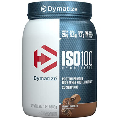 Dymatize ISO100 Hydrolyzed Protein Powder, 100% Whey Isolate , 25g of Protein, 5.5g BCA DymatizeUS supplements