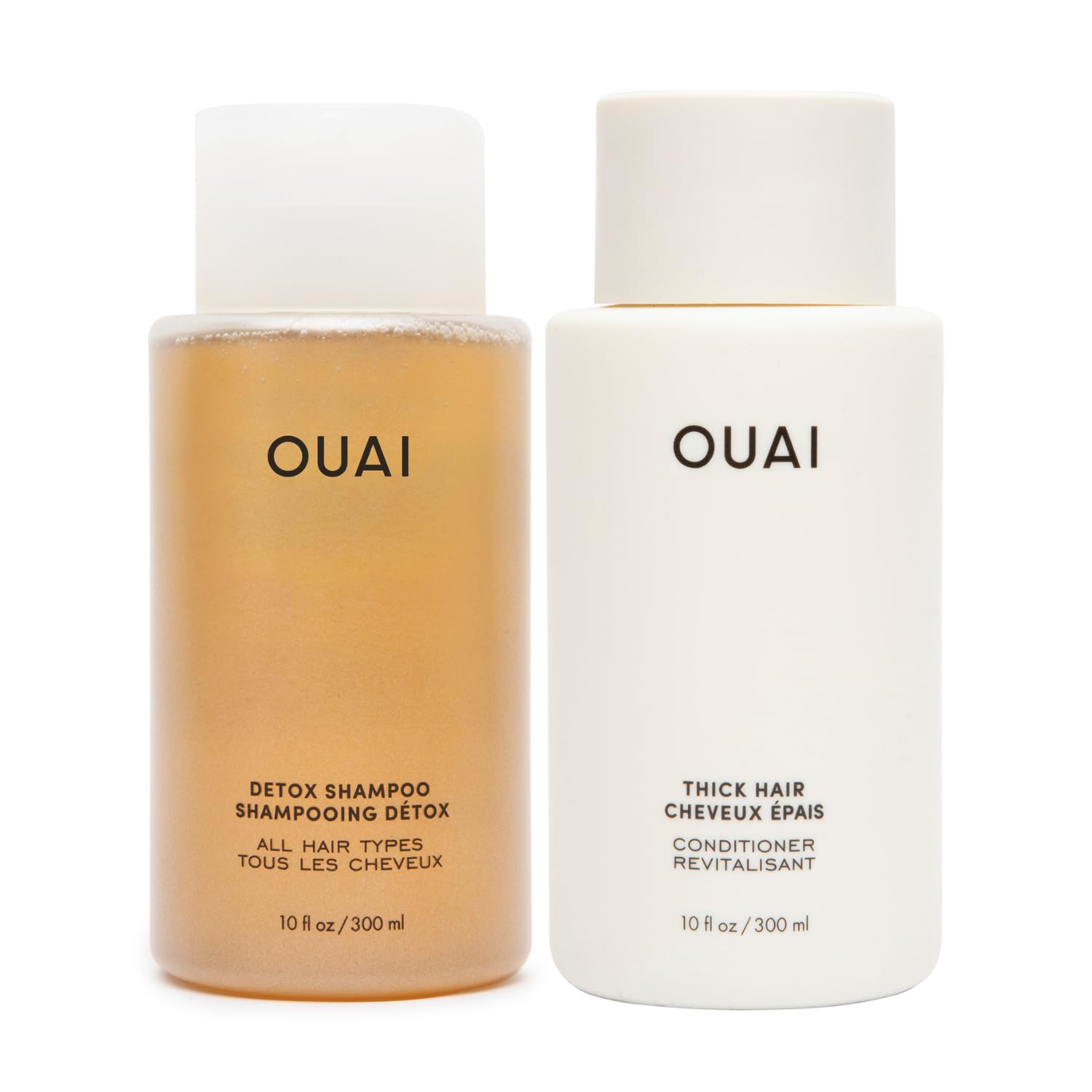 OUAI Detox Shampoo & Thick Hair Conditioner Bundle - Clarifying Shampoo for Build Up, Dirt, Oil, Product and Hard Water & Moisturizing Conditioner for Thick Hair (2 Count) OUAIAu supplements