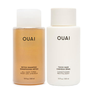 OUAI Detox Shampoo & Thick Hair Conditioner Bundle - Clarifying Shampoo for Build Up, Dirt, Oil, Product and Hard Water & Moisturizing Conditioner for Thick Hair (2 Count) OUAIAu supplements