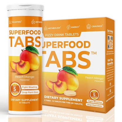 skinnytabs Superfood Tabs Detox Cleanse Drink - Fizzy Nutrition Supplement skinnytabsUS supplements